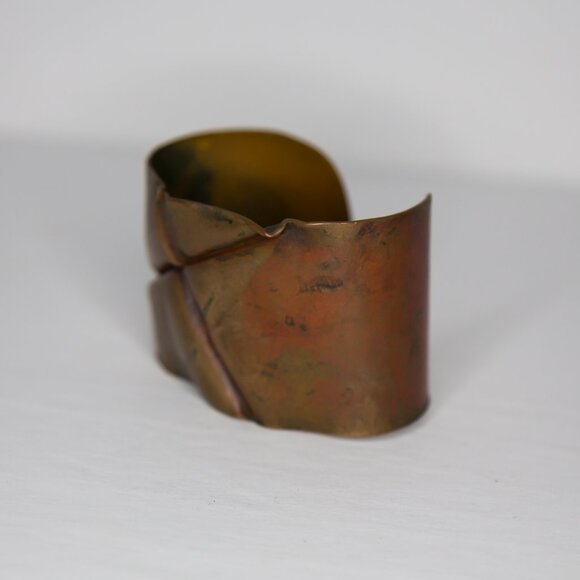 Bronze Cuff Hand Forged Bracelet Bangle Cuff - Picture 4 of 6